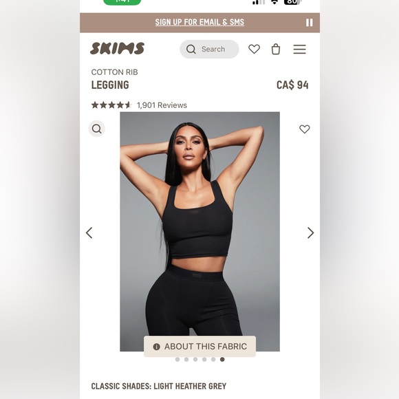 Skims Leggings 2 pairs for 95$ - Picture 2 of 5